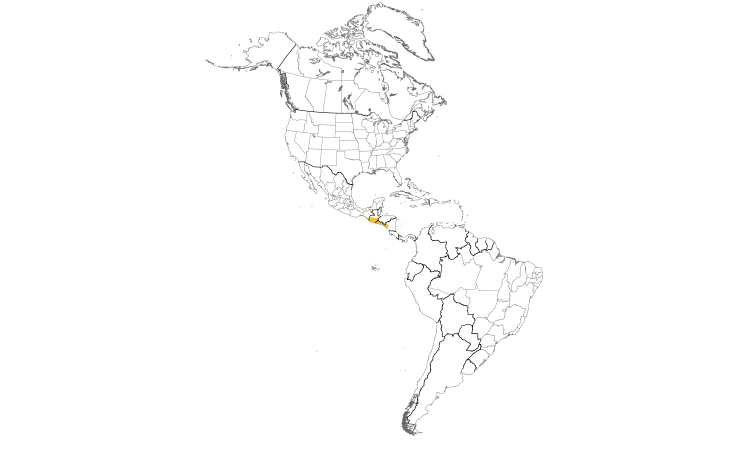 Range Map (Americas): Pacific Parakeet