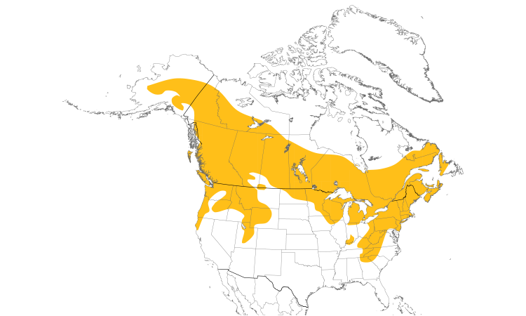 Range Map (North): Ruffed Grouse