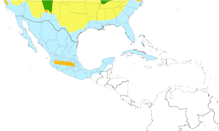 Range Map (Central): American Bittern