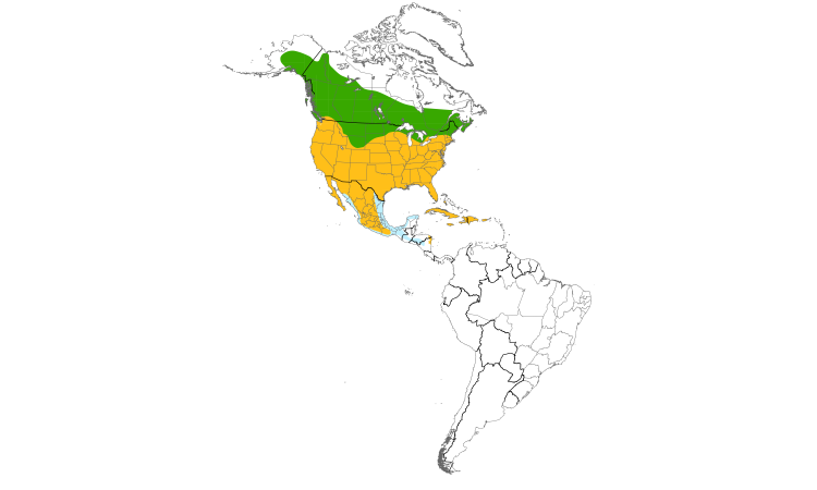 Range Map (Americas): Red-tailed Hawk