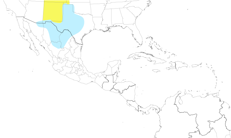 Range Map (Central): McCown's Longspur