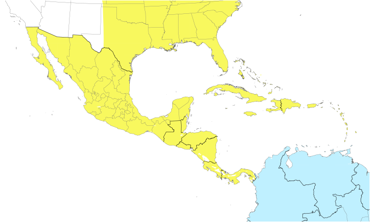 Range Map (Central): Pectoral Sandpiper