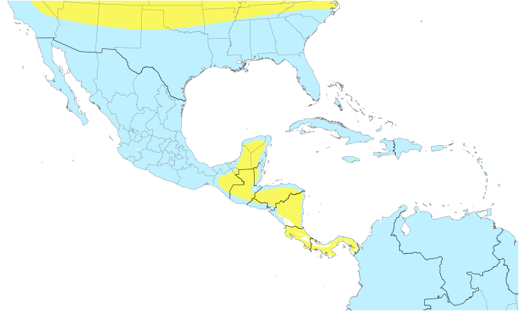 Range Map (Central): Least Sandpiper