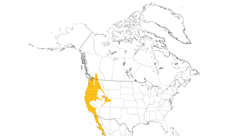 Range Map (North): California Quail