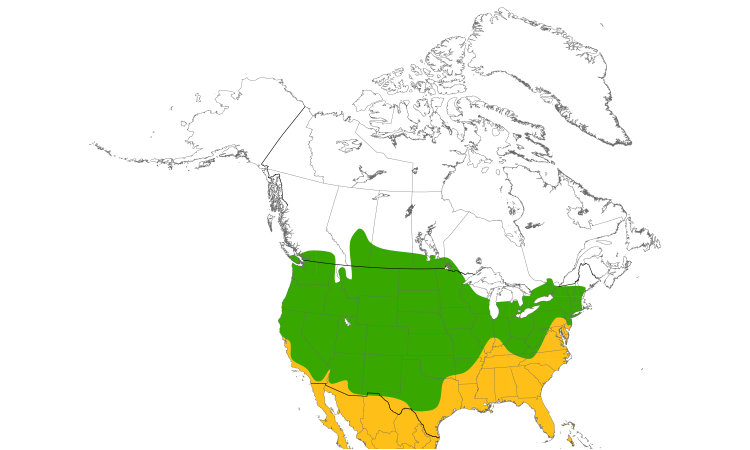 Range Map (North): Turkey Vulture