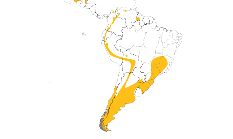 Range Map (South): Sedge Wren