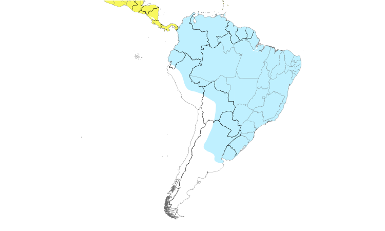 Range Map (South): Yellow-billed Cuckoo