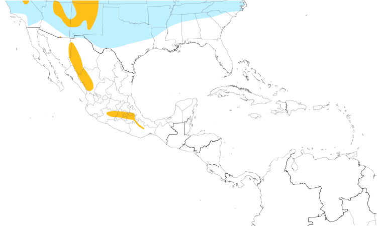 Range Map (Central): Evening Grosbeak