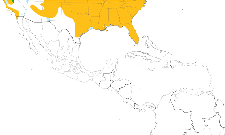 Range Map (Central): American Crow