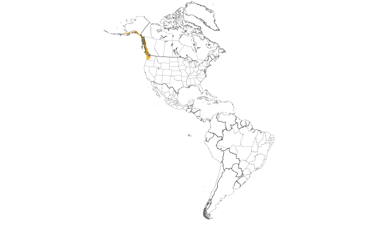 Range Map (Americas): Northwestern Crow
