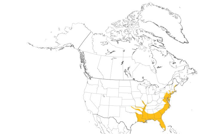 Range Map (North): Fish Crow