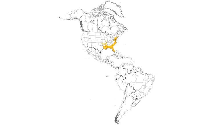 Range Map (Americas): Fish Crow