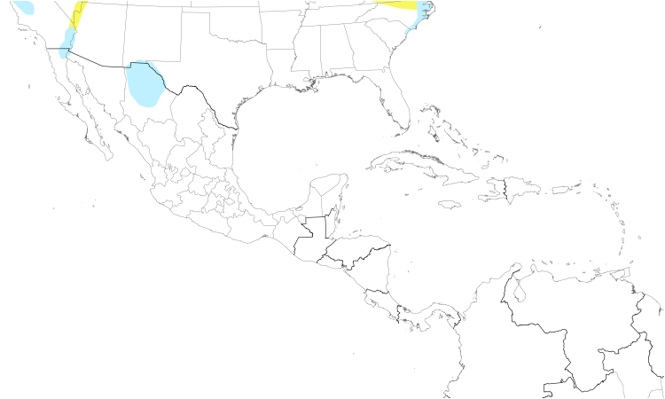 Range Map (Central): Tundra Swan