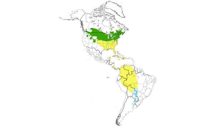 Range Map (Americas): Bobolink