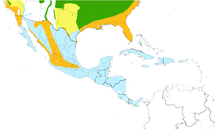 Range Map (Central): Common Yellowthroat