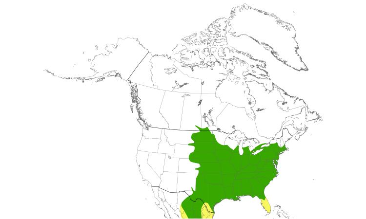 Range Map (North): Orchard Oriole