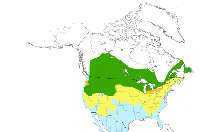 Range Map (North): Ring-billed Gull