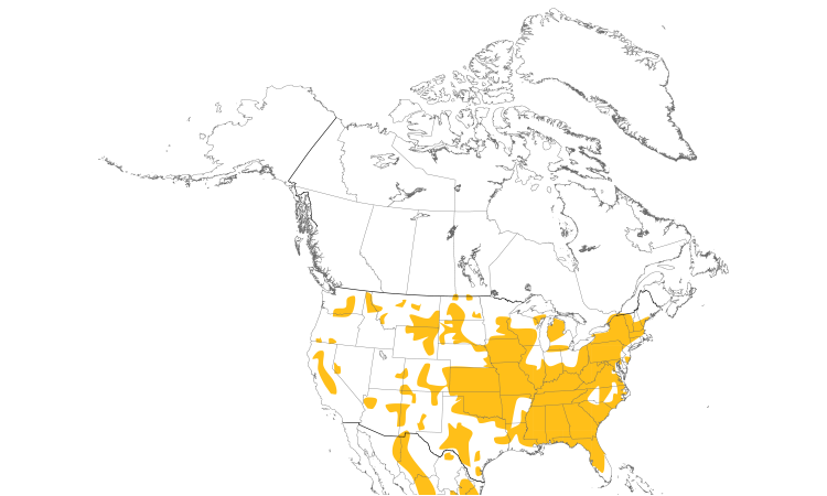 Range Map (North): Wild Turkey