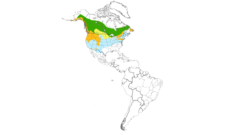 Range Map (Americas): Common Merganser