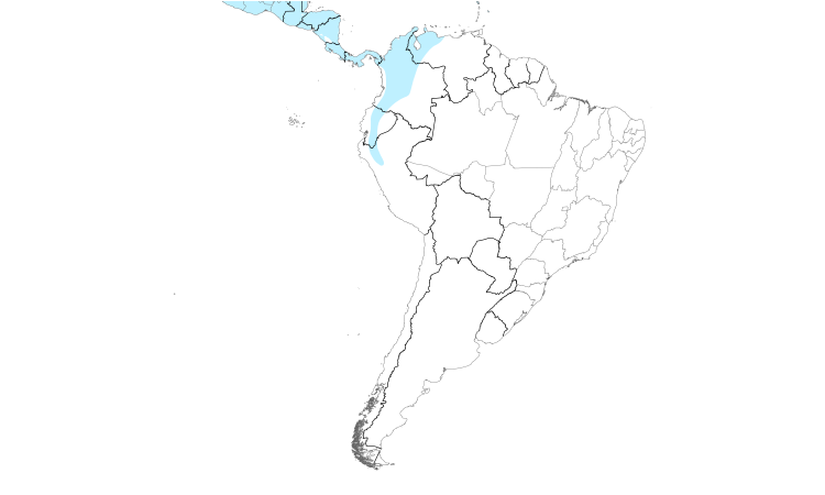Range Map (South): Black-and-white Warbler