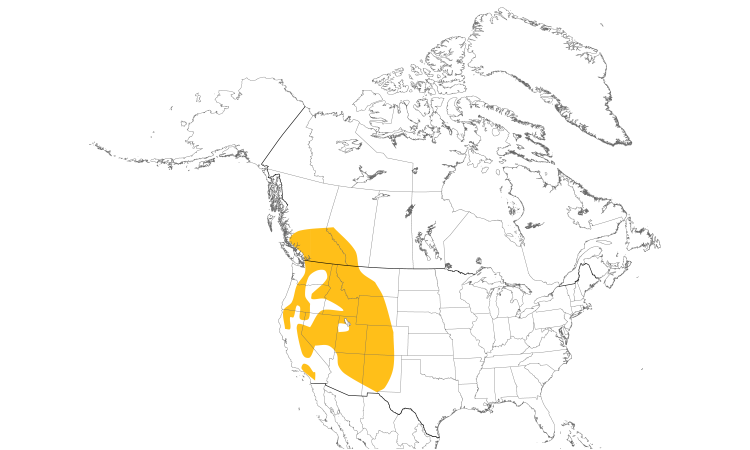 Range Map (North): Clark's Nutcracker