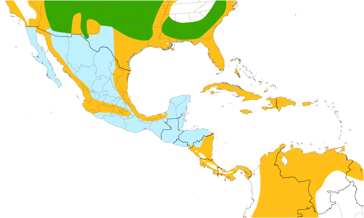 Range Map (Central): Black-crowned Night-Heron