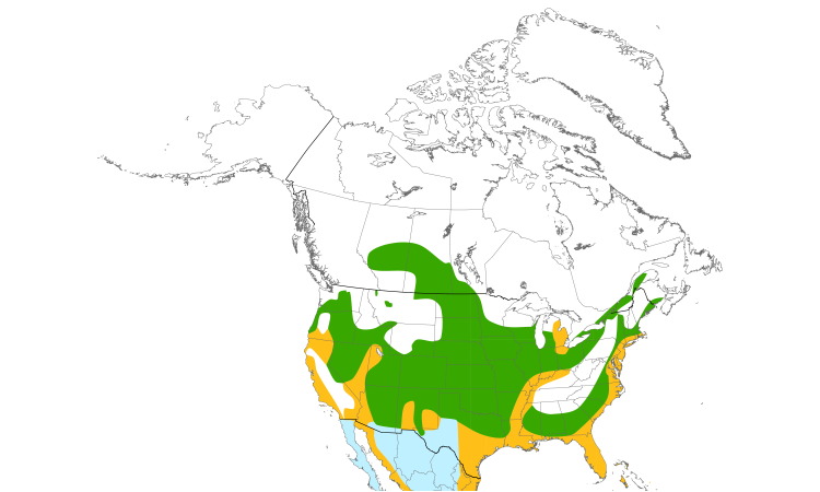 Range Map (North): Black-crowned Night-Heron