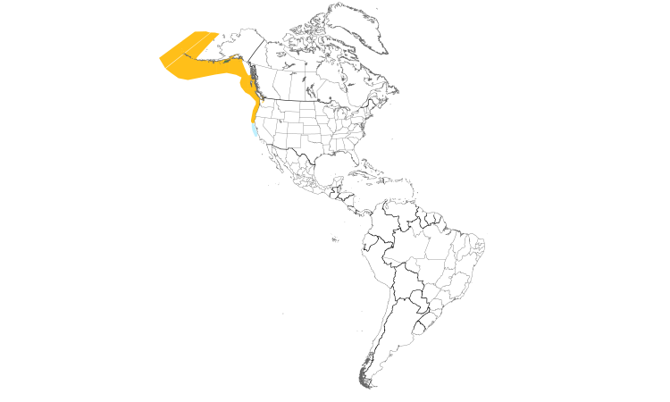 Range Map (Americas): Fork-tailed Storm-Petrel