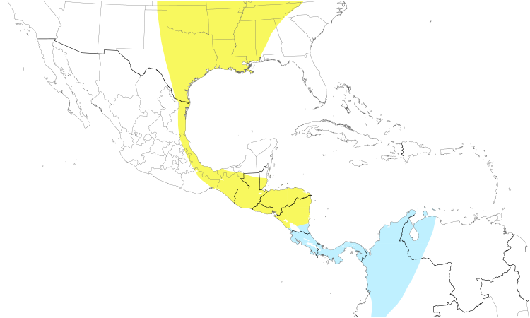 Range Map (Central): Mourning Warbler