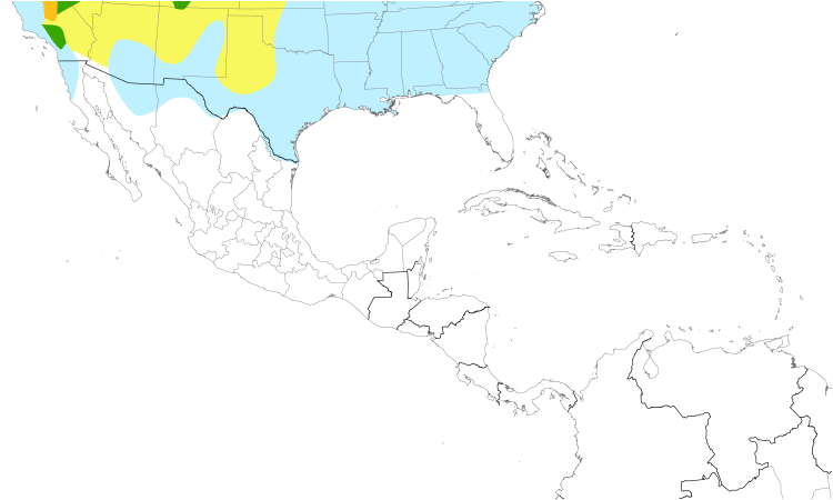 Range Map (Central): Fox Sparrow