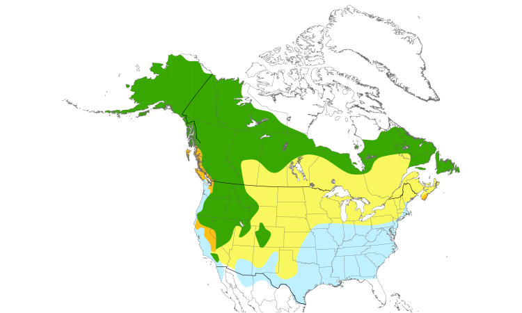 Range Map (North): Fox Sparrow