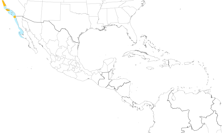 Range Map (Central): Pelagic Cormorant