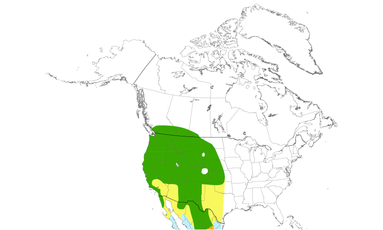 Range Map (North): Black-headed Grosbeak