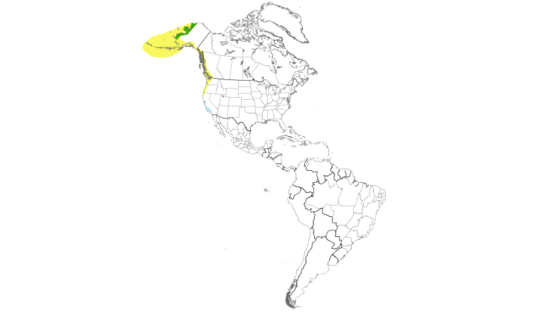 Range Map (Americas): Pacific Golden-Plover