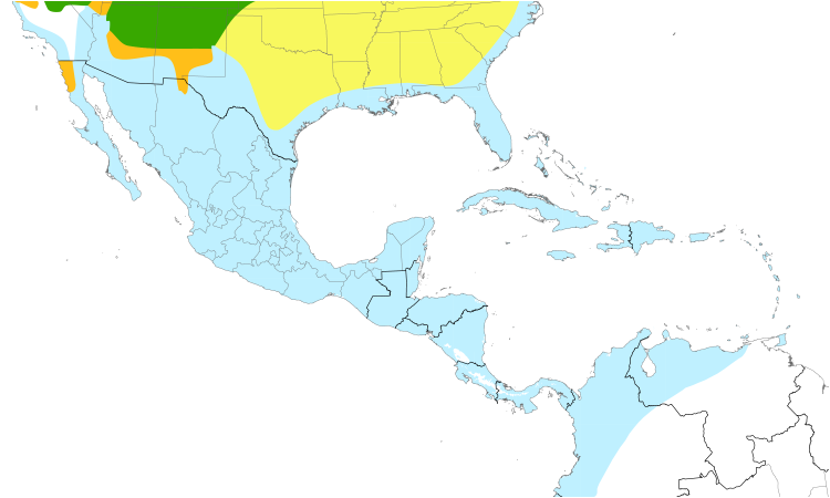 Range Map (Central): Sora