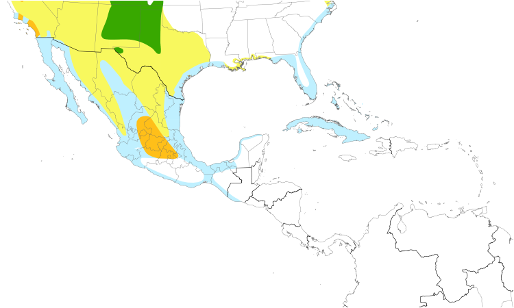 Range Map (Central): American Avocet