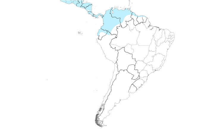 Range Map (South): Northern Waterthrush