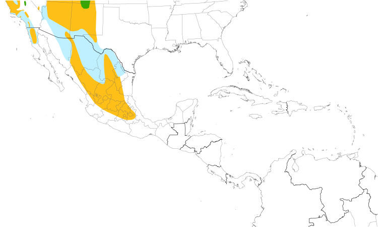 Range Map (Central): Western Bluebird