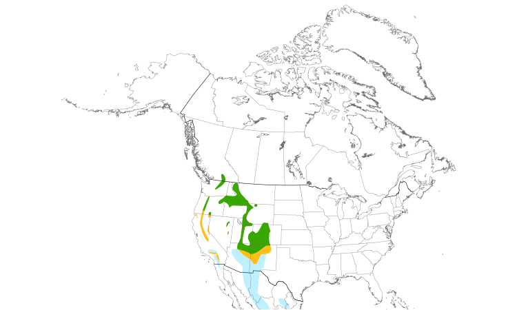 Range Map (North): Williamson's Sapsucker