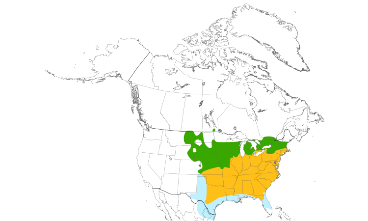 Range Map (North): Field Sparrow