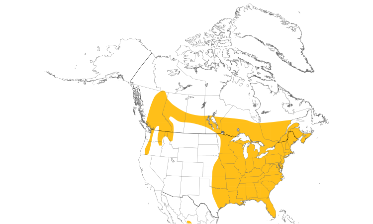 Range Map (North): Barred Owl