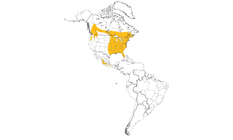 Range Map (Americas): Barred Owl