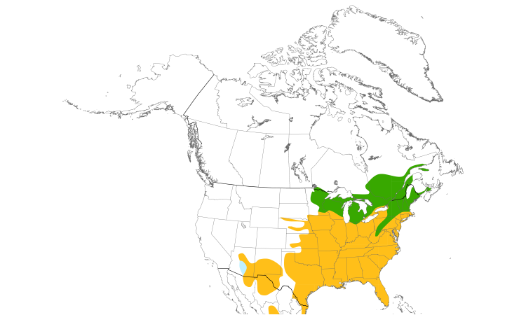 Range Map (North): Eastern Meadowlark