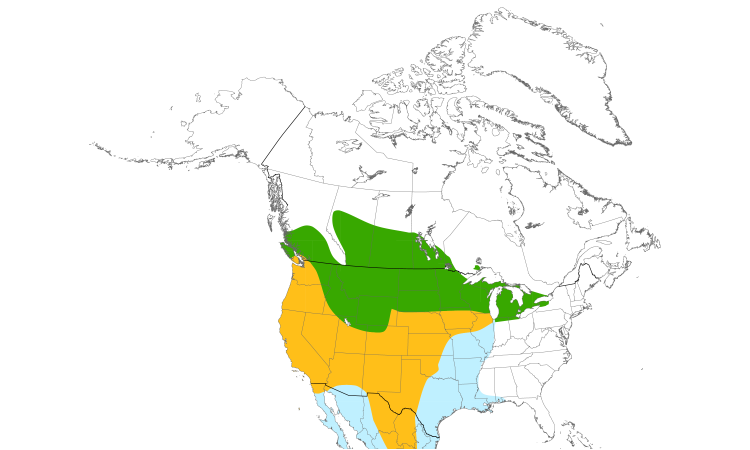 Range Map (North): Western Meadowlark