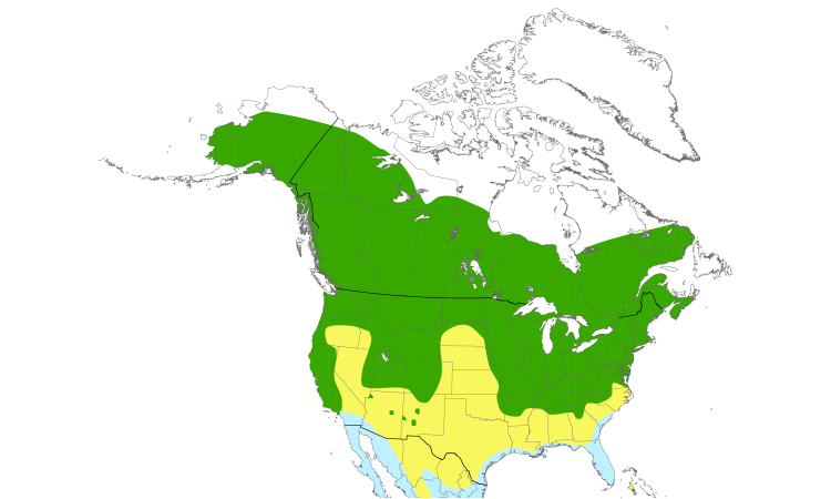 Range Map (North): Tree Swallow