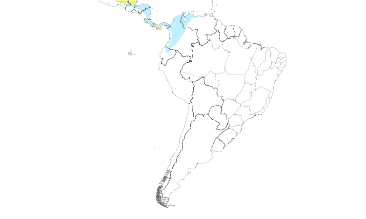 Range Map (South): Golden-winged Warbler