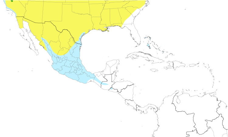 Range Map (Central): Nashville Warbler