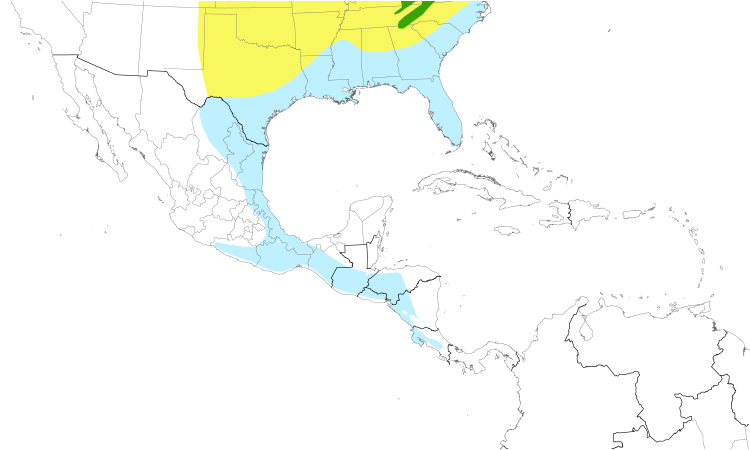Range Map (Central): Blue-headed Vireo