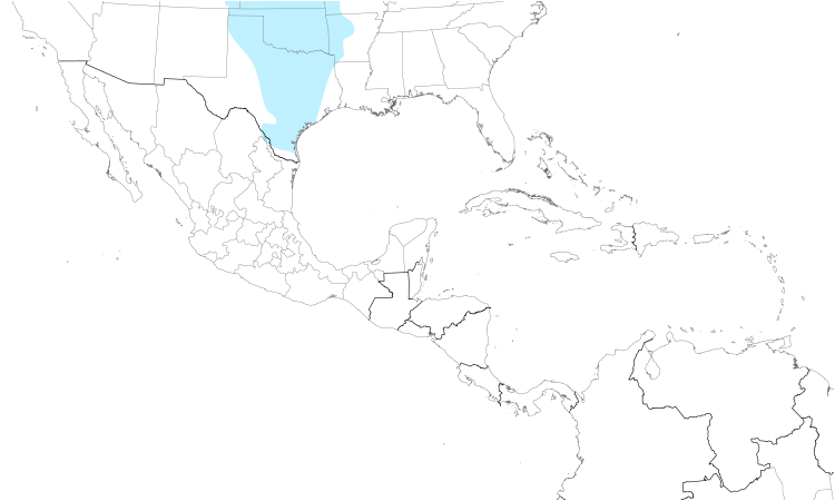 Range Map (Central): Harris's Sparrow