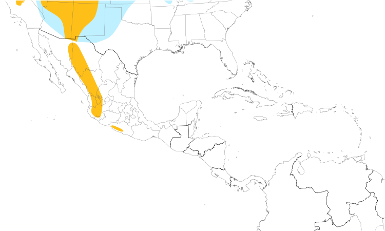 Range Map (Central): Northern Goshawk